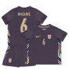 Original Trikotsatz England Maguire 6 Auswärtstrikot EURO 2024 Für Kinder